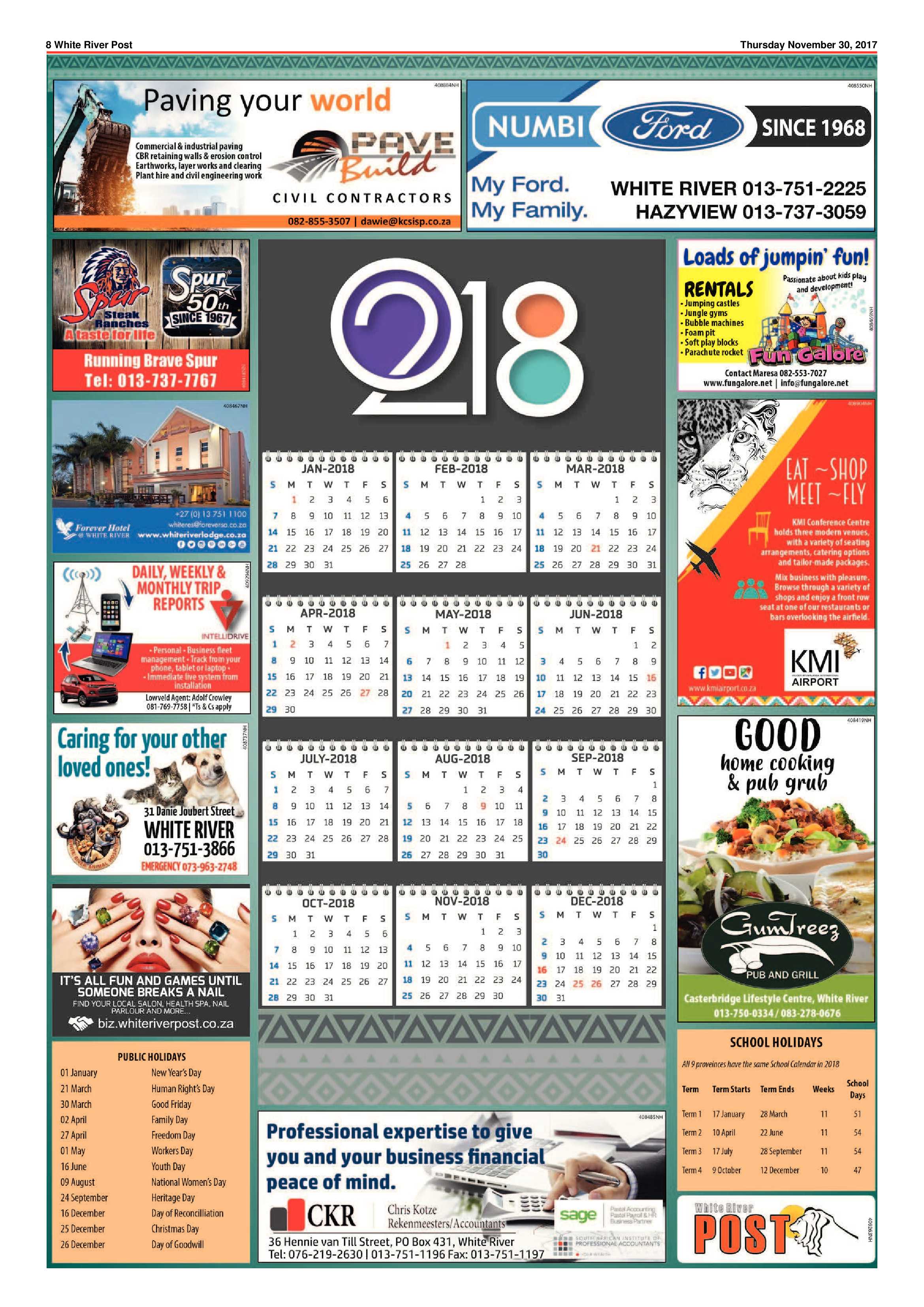 White River Post 30 November 2017 page 8
