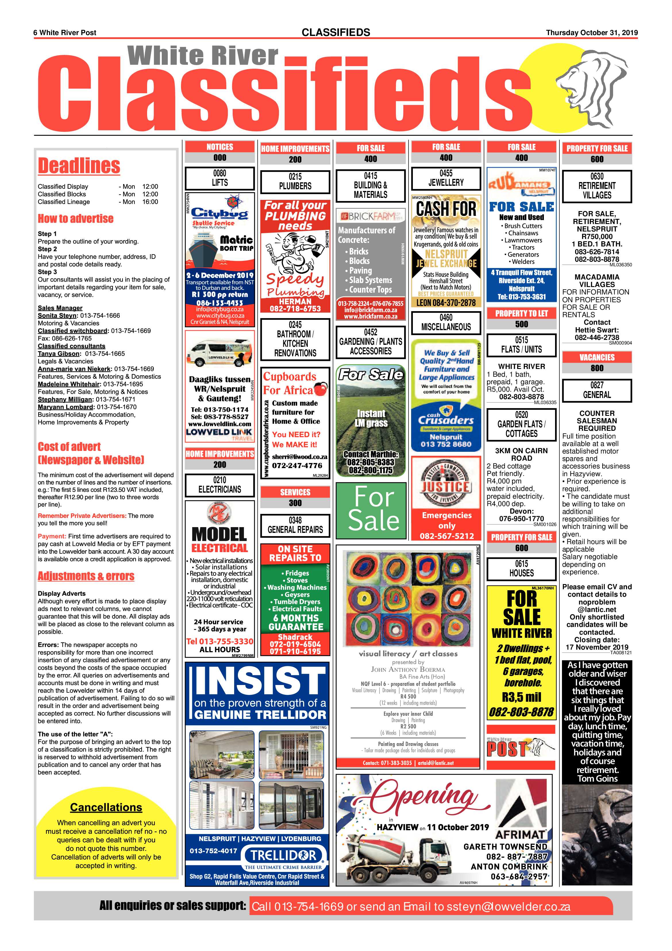 White River Post 31 October 2019 page 6