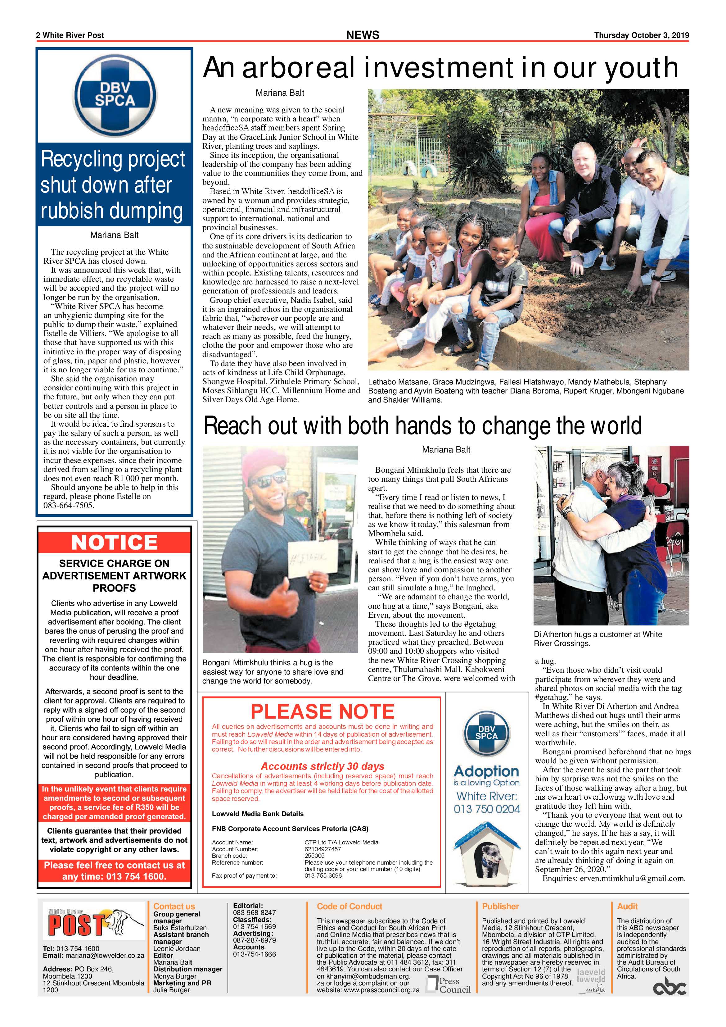 White River Post 3 October 2019 page 2