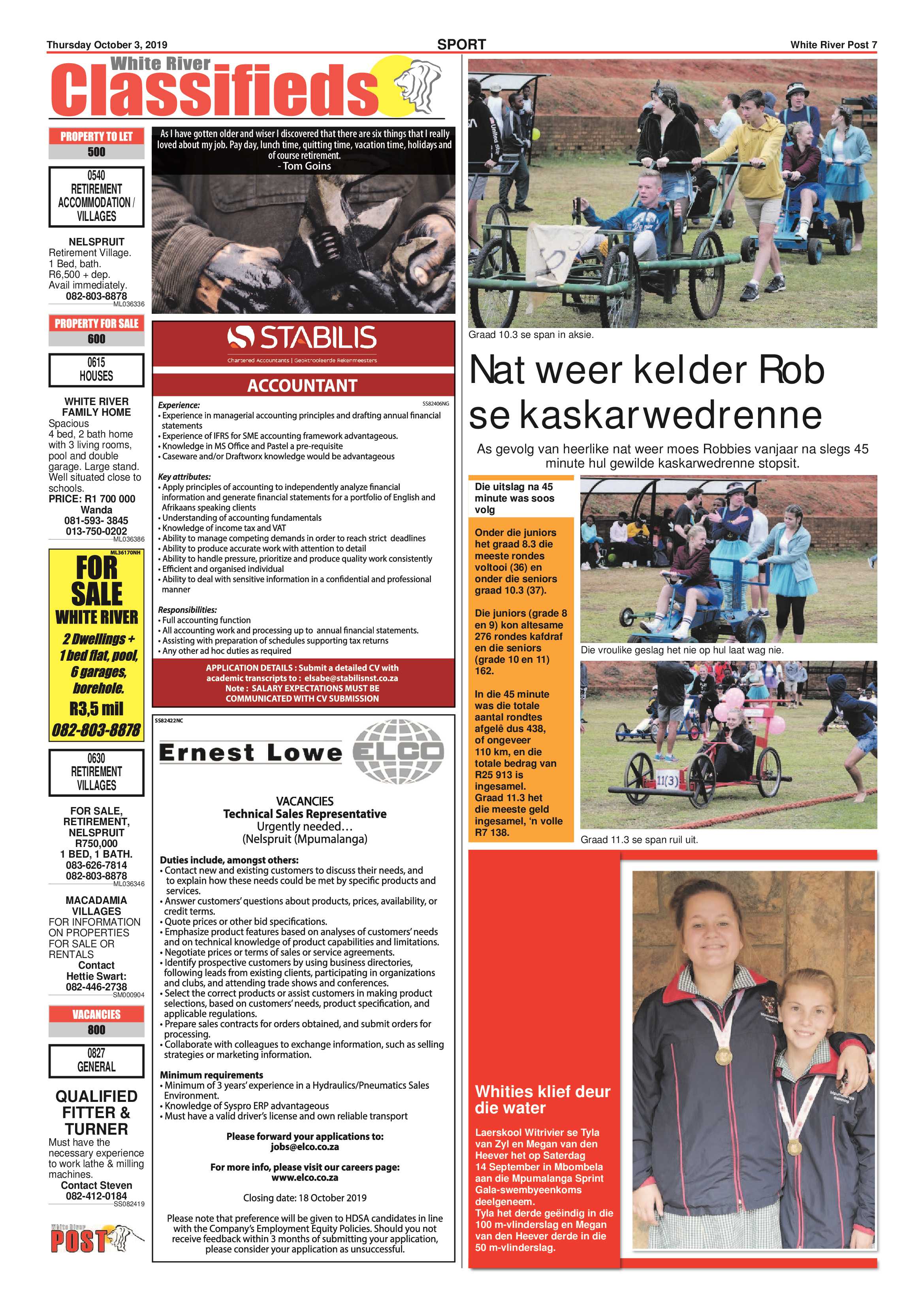White River Post 3 October 2019 page 7