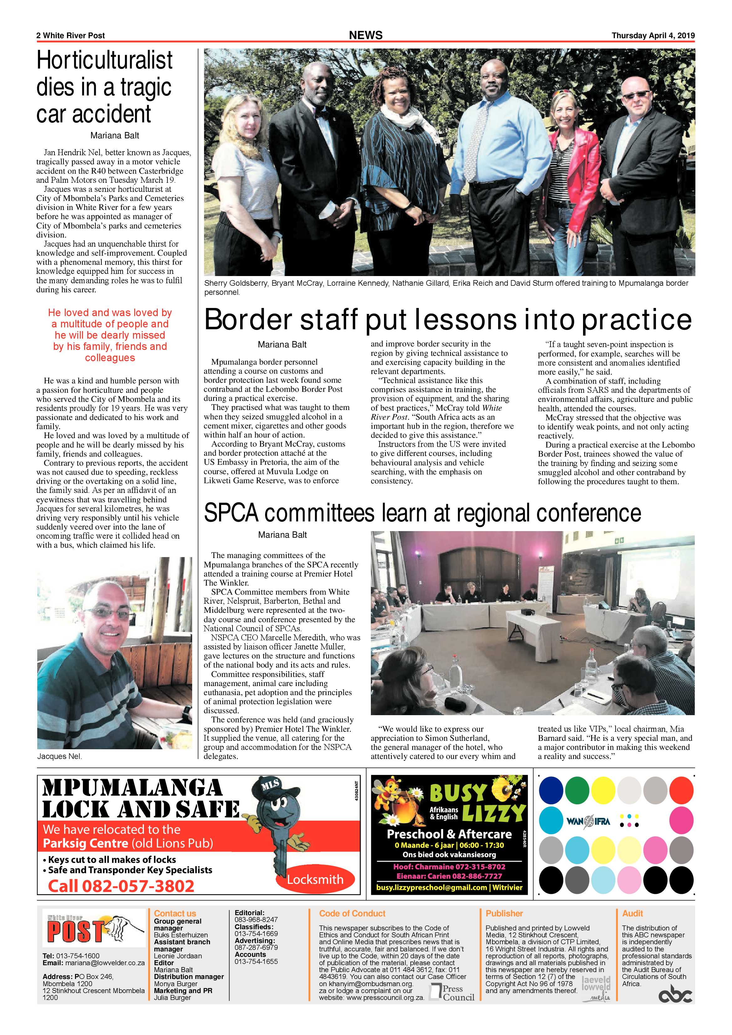White River Post 4 April 2019 page 2