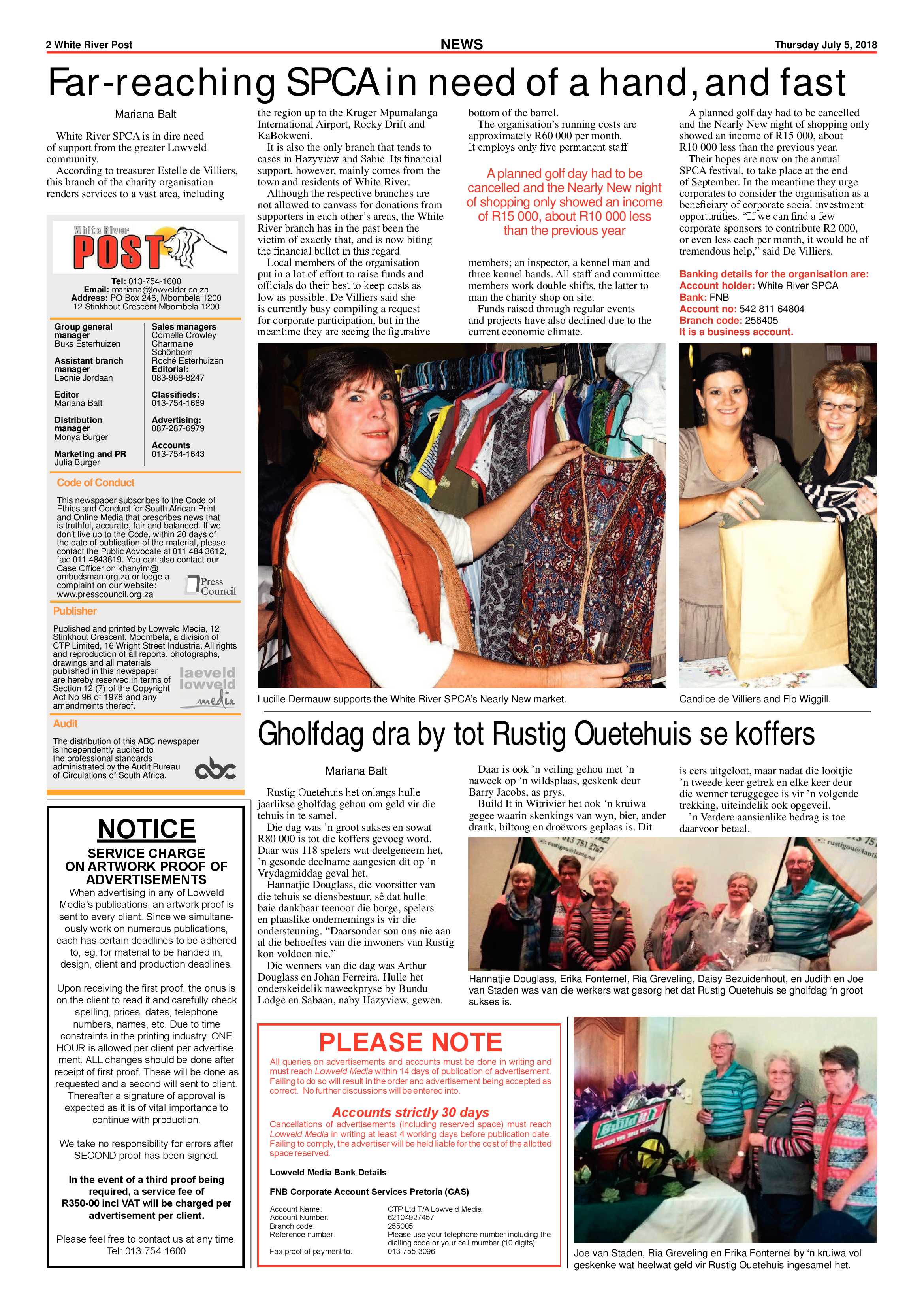 White River Post 5 July 2018 page 2