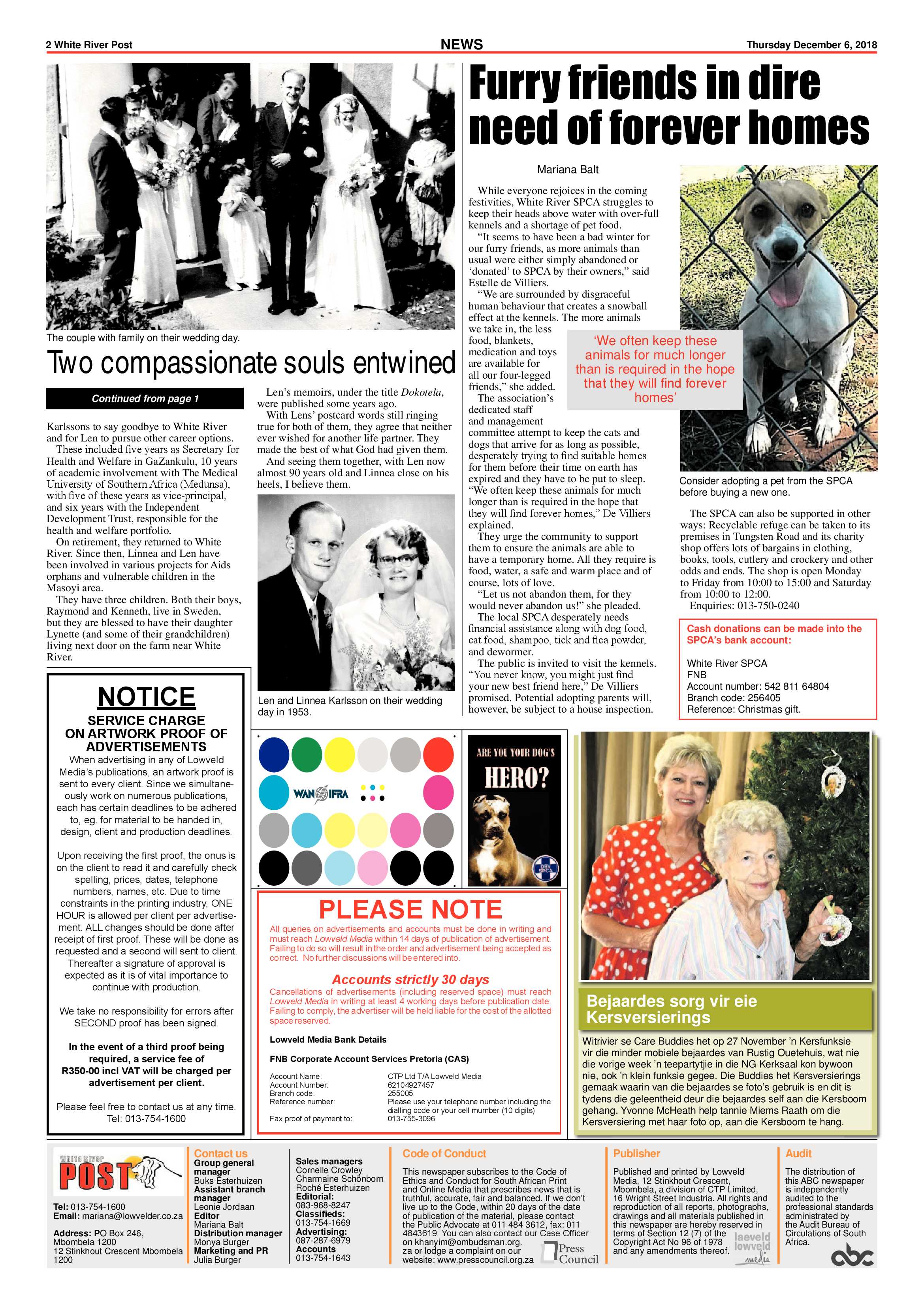 White River Post 6 December 2018 page 2