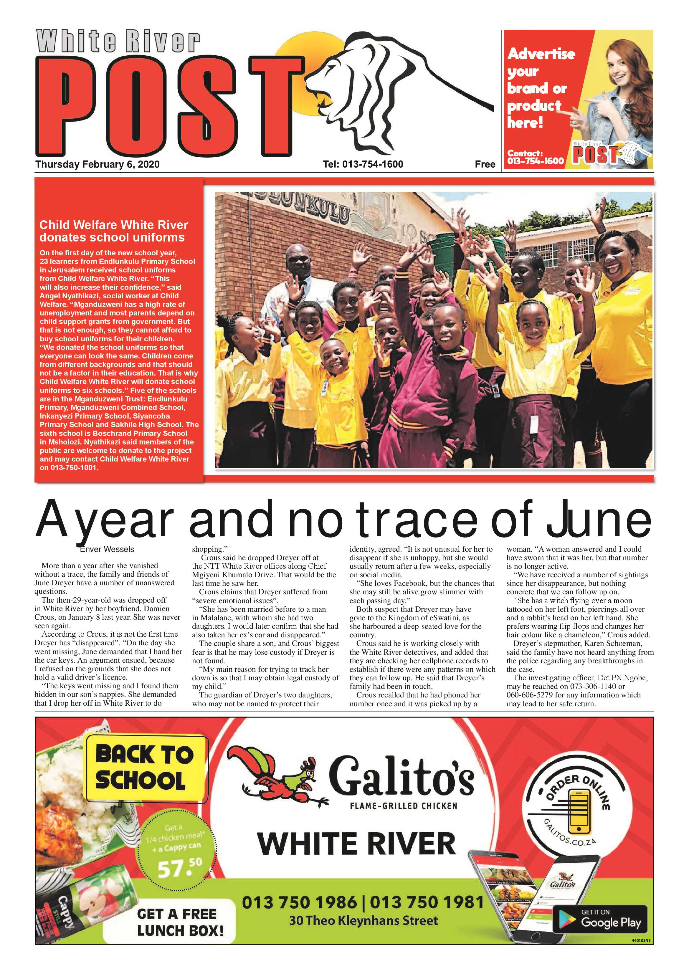 White River Post 6 February 2020 page 1