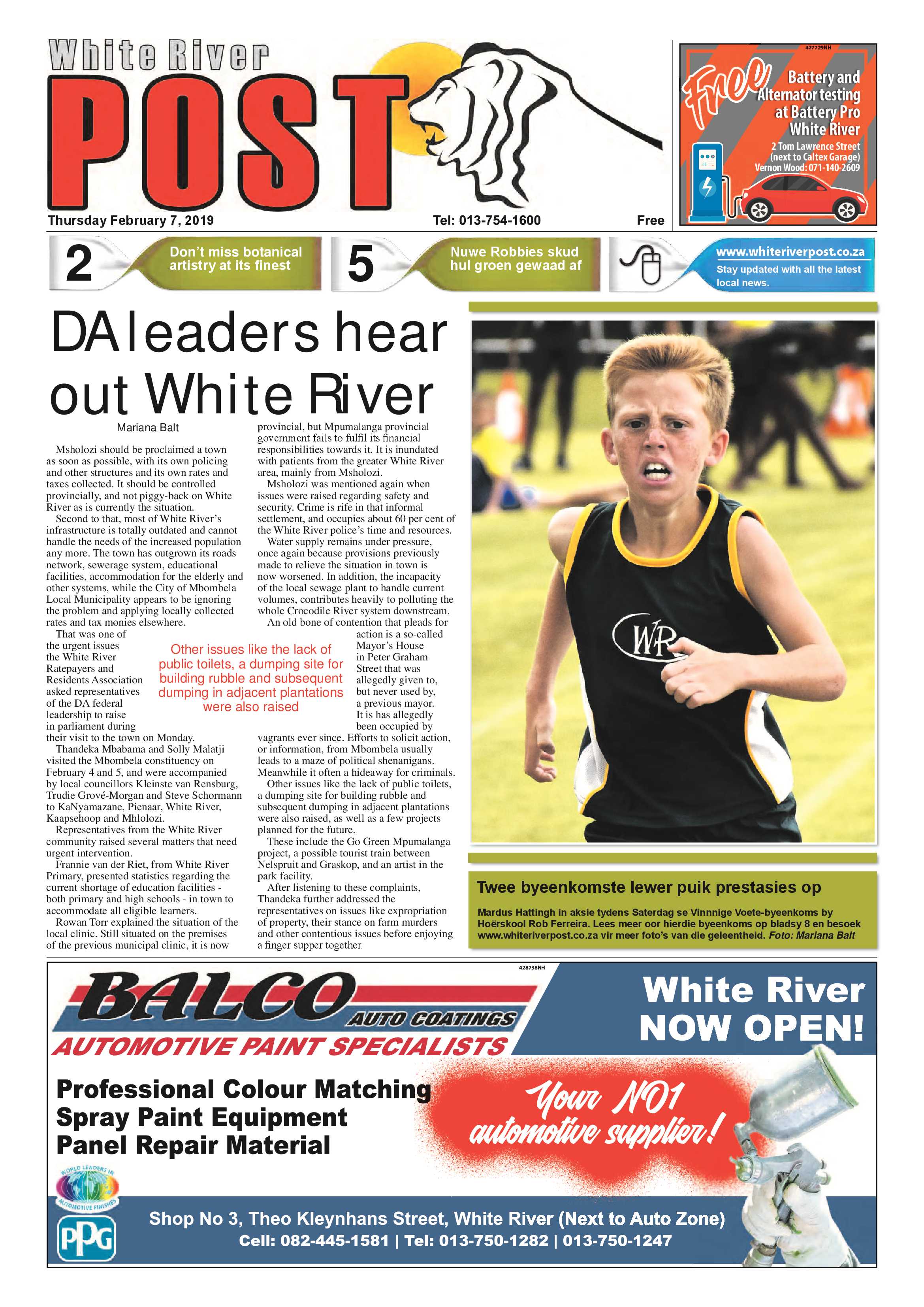 White River Post 7 February 2019 page 1