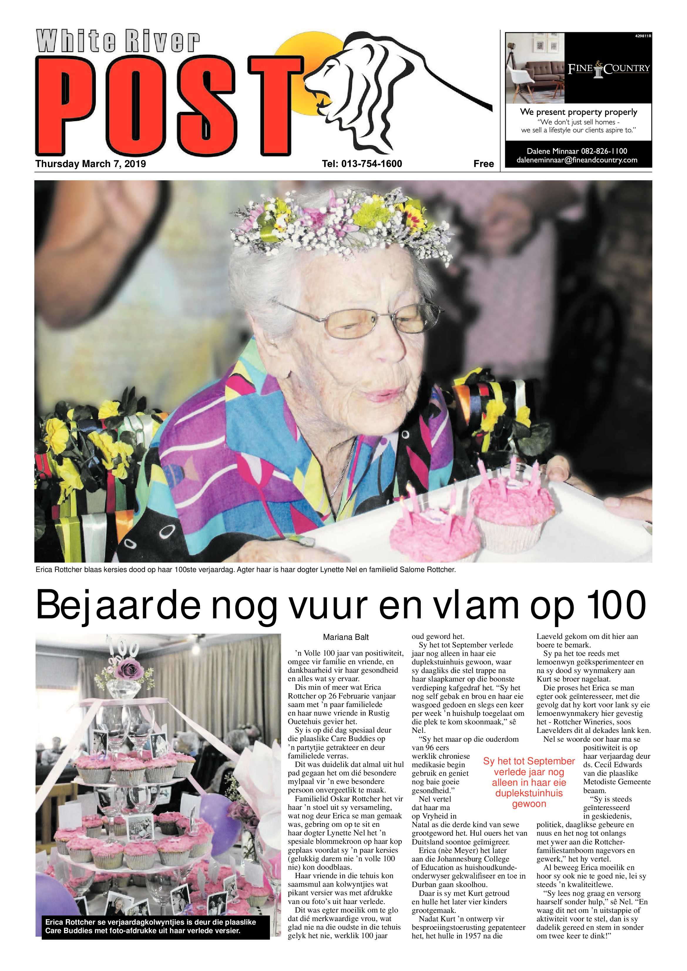 White River Post 7 March 2019 page 1