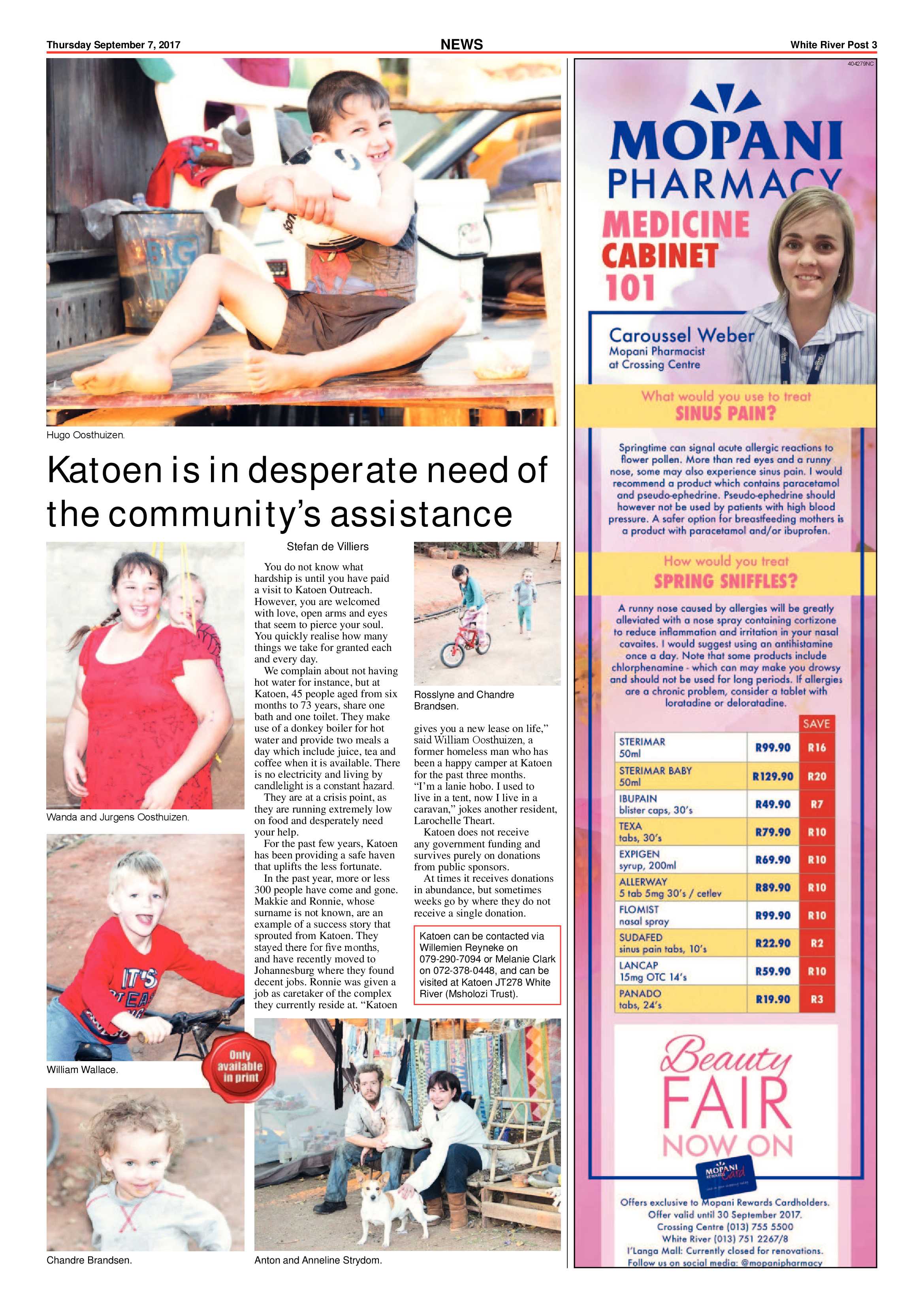 White River Post 7 September 2017 page 3