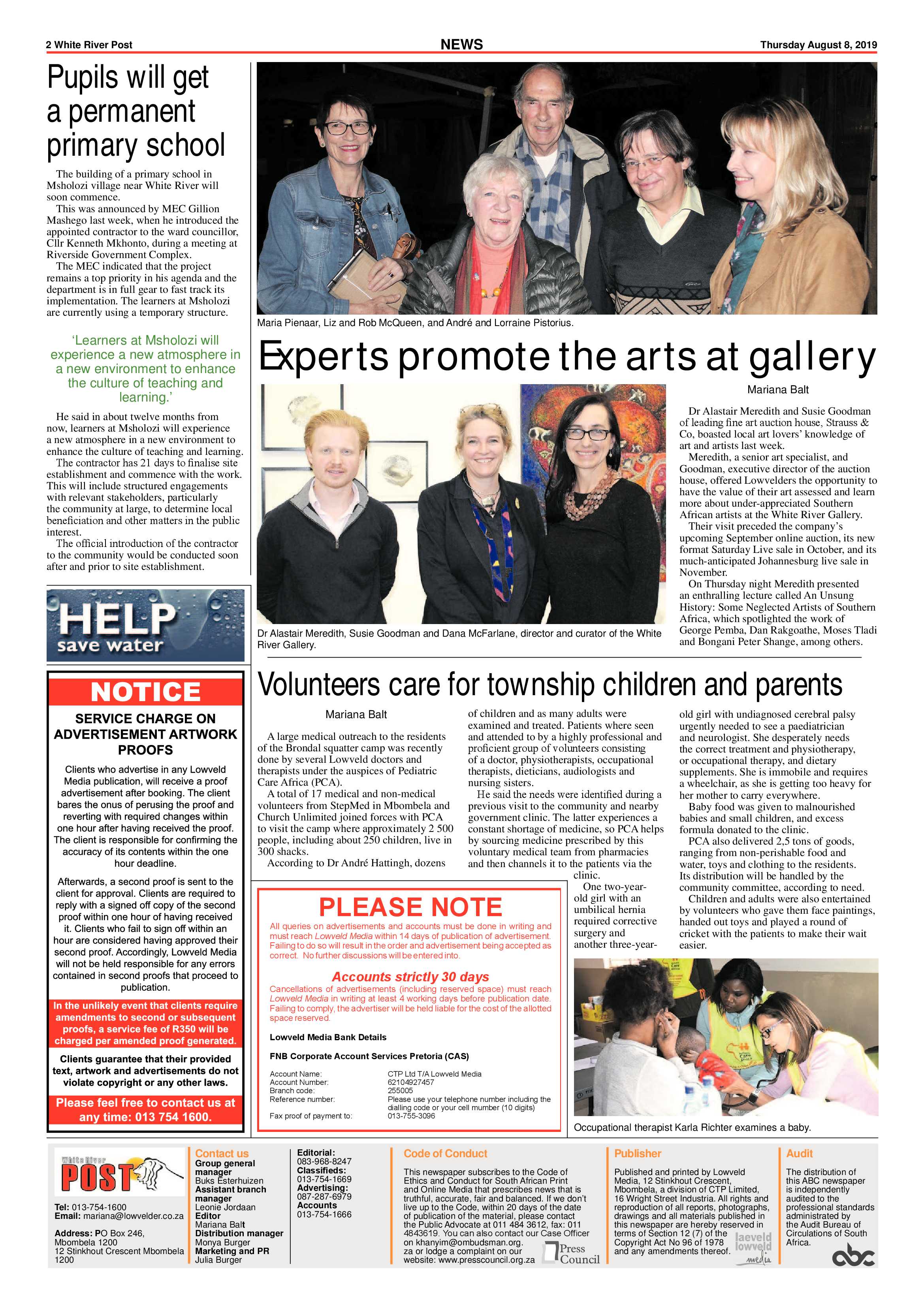 White River Post 8 August 2019 page 2