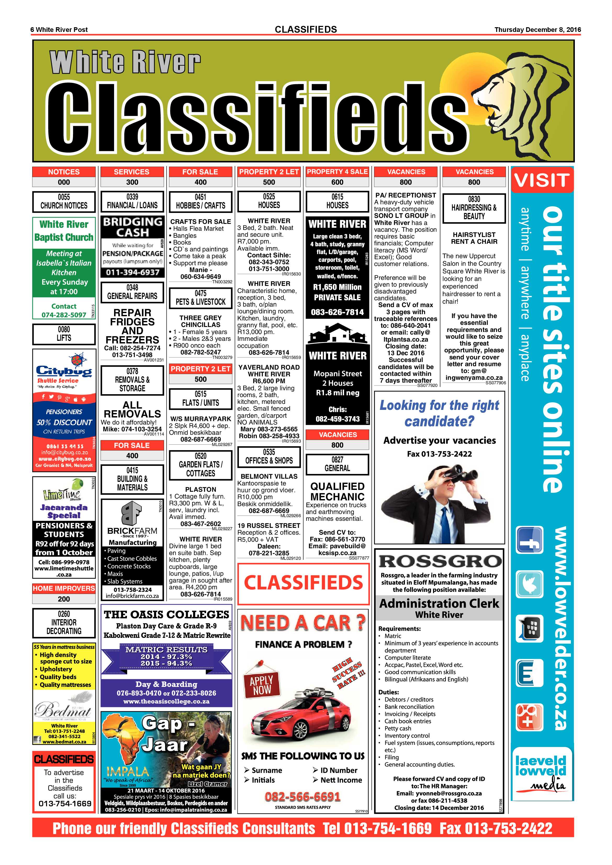 White River Post 8 December 2016 page 6