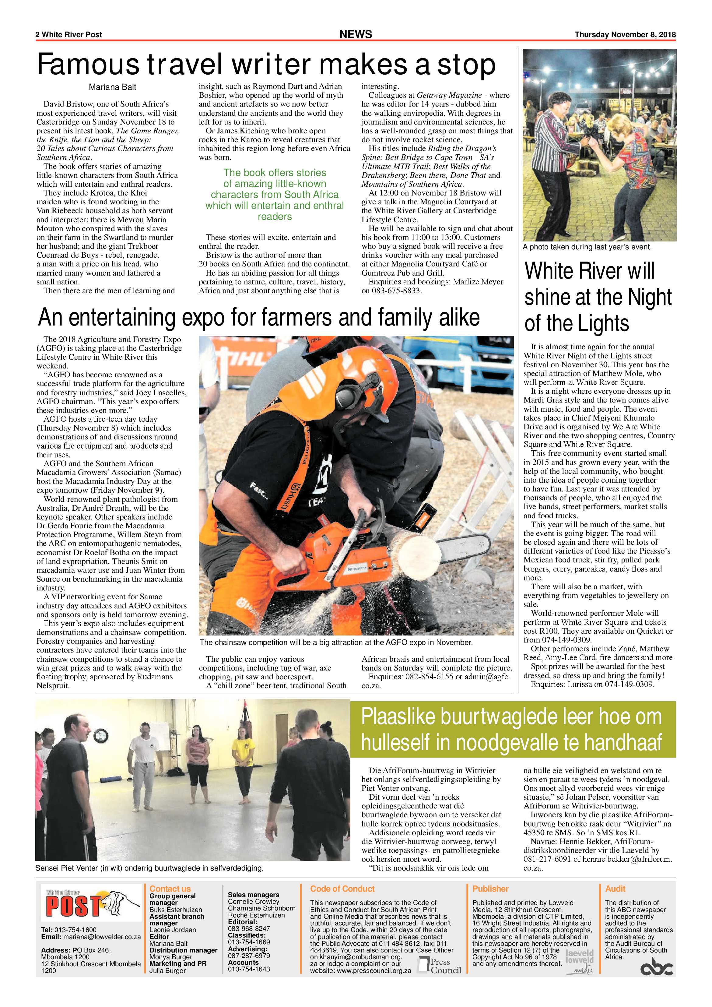White River Post 8 November 2018 page 2