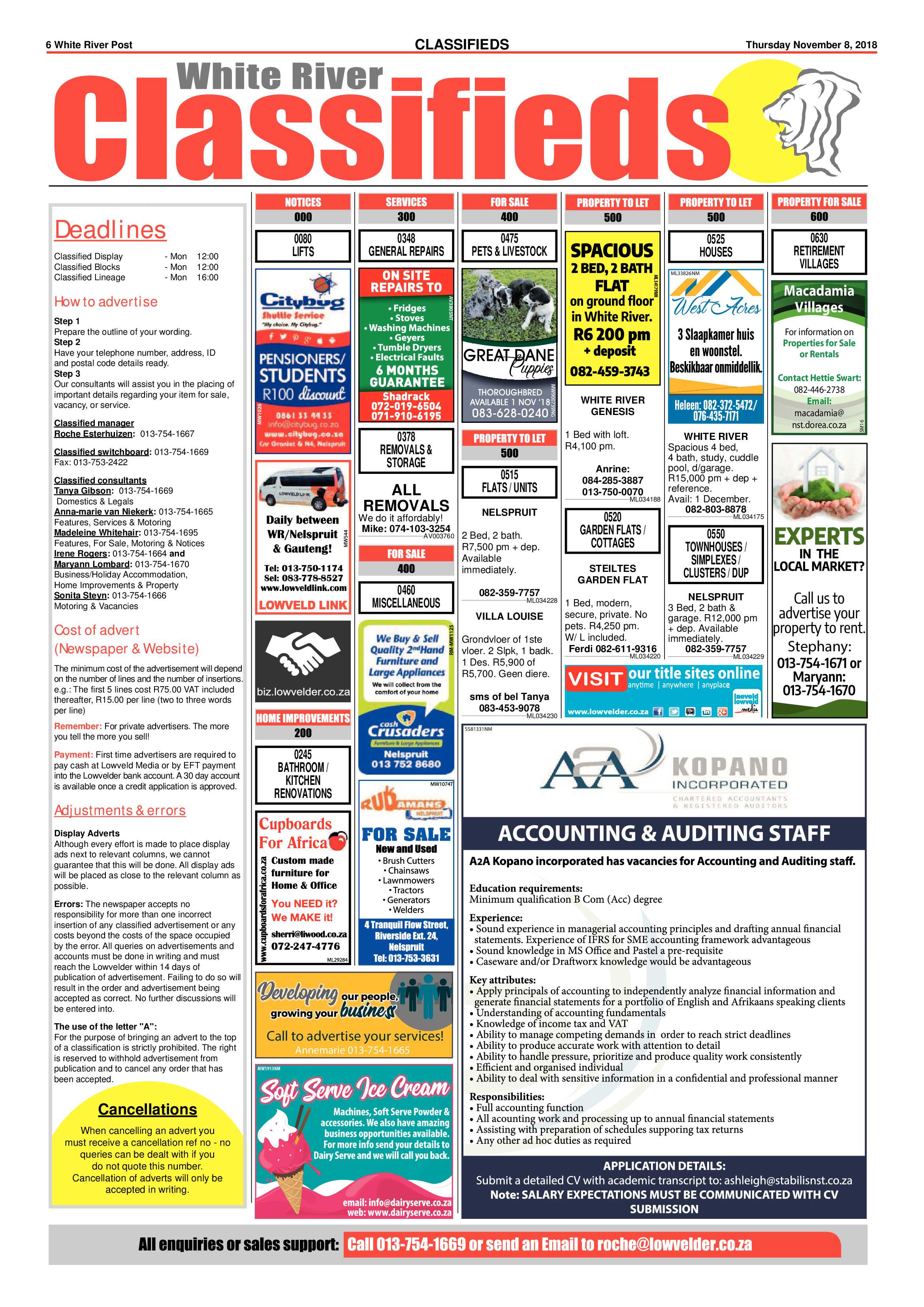 White River Post 8 November 2018 page 6